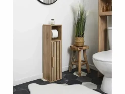 The Home Deco Factory Mueble Portarrollos de Papel Higiénico Klaus Marrón 78cm