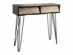 Sale Mueble recibidor MOA Vinthera 2 cajones /natural 76x80x30 cm Negro