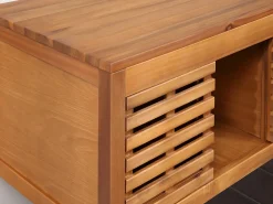 Best Mueble simple lavabo de madera de acacia - Mueble de baño - 90 cm - PENEBEL Mueble De Baño Simple