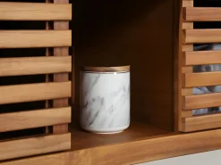 Best Mueble simple lavabo de madera de acacia - Mueble de baño - 90 cm - PENEBEL Mueble De Baño Simple