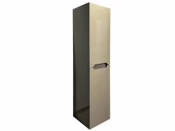 Hot Mueble simple lavabo suspendido gris arenoso con columna, 80 cm, STEFANIE Conjunto De Baño