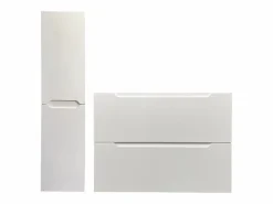 Hot Mueble simple lavabo suspendido con columna, 80 cm, STEFANIE Conjunto De Baño