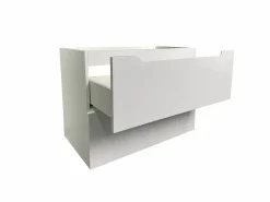 Hot Mueble simple lavabo suspendido con columna, 80 cm, STEFANIE Conjunto De Baño