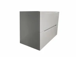 New Vente-unique Mueble simple lavabo suspendido , 80 cm, STEFANIE Gris