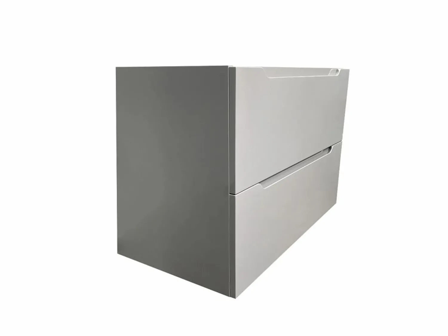 New Vente-unique Mueble simple lavabo suspendido , 80 cm, STEFANIE Gris