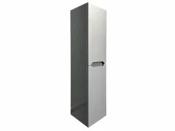Online Vente-unique Mueble simple lavabo suspendido con columna, 80 cm, STEFANIE Gris