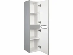 Online Vente-unique Mueble simple lavabo suspendido con columna, 80 cm, STEFANIE Gris