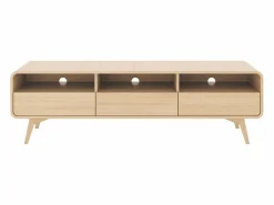 Outlet Mueble TV con 3 cajones y 3 nichos - Natural - JALEMO Mueble Tv