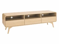 Outlet Mueble TV con 3 cajones y 3 nichos - Natural - JALEMO Mueble Tv