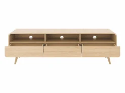 Outlet Mueble TV con 3 cajones y 3 nichos - Natural - JALEMO Mueble Tv