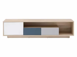 Mueble TV con 1 puerta, 2 cajones y 1 estante - Multicolor - FILUTIA Mueble Tv