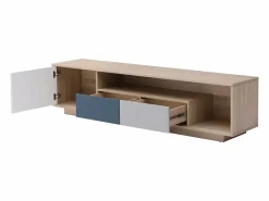Mueble TV con 1 puerta, 2 cajones y 1 estante - Multicolor - FILUTIA Mueble Tv