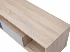 Mueble TV con 1 puerta, 2 cajones y 1 estante - Multicolor - FILUTIA Mueble Tv