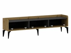 Best Mueble TV con 3 puertas - Natural y antracita - MONALIA Mueble Tv