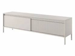 Discount Vente-unique Mueble TV con 2 puertas en MDF - Color: - NURSEMA Beige