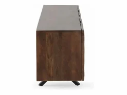 Sale Mueble TV de 2 puertas y 2 cajones de madera maciza de mango Mueble Tv