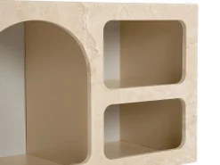 New Mueble TV de diseño con 7 huecos - Efecto mármol - LUELA Mueble Tv