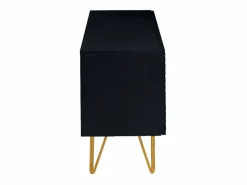 Clearance Mueble TV de diseño en y metal dorado 140 cm OZEN Mueble Tv