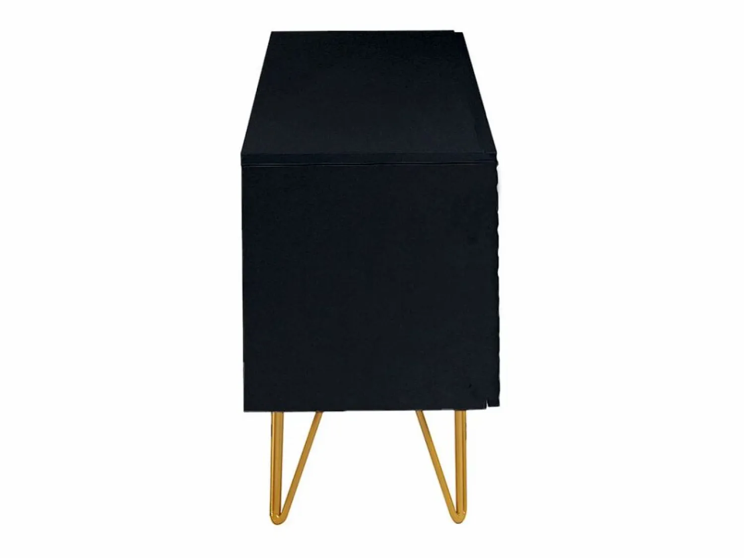 Clearance Mueble TV de diseño en y metal dorado 140 cm OZEN Mueble Tv