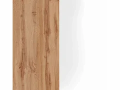 Mueble TV Garda con 2 puertas y 1 estante central brillo y roble 210x35x30 cm