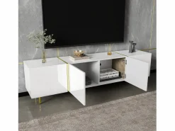 ModernLuxe Mueble TV L 170 cm - con 4 puertas - MDF -