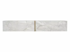 Online Vente-unique Mueble TV suspendido con 2 puertas - Efecto mármol - DINOMA Blanco