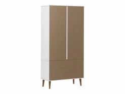 Clicnbuy Mueble vitrina MOLDE madera maciza de pino 90x35x175 cm