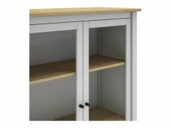Mueble vitrina para comedor modelo Miguel 2 puertas acabado /roble, 40cm(fondo) 110c Vitrina