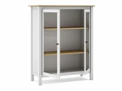 Mueble vitrina para comedor modelo Miguel 2 puertas acabado /roble, 40cm(fondo) 110c Vitrina