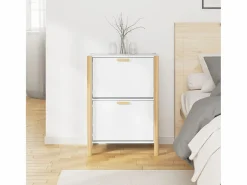 Mueble zapatero madera contrachapada 57,5x33x80 cm ES694855