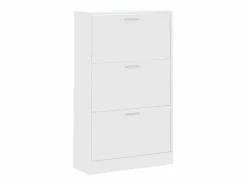 Best Mueble zapatero madera contrachapada 63x24x103 cm ES448610 Blanco