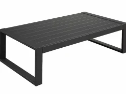 Online MYLIA Muebles de salón para jardín : un sofá de 3 plazas, 2 sillones, una mesa de centro - antracita - MOLOKAI Gris antracita