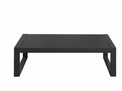 Online MYLIA Muebles de salón para jardín : un sofá de 3 plazas, 2 sillones, una mesa de centro - antracita - MOLOKAI Gris antracita