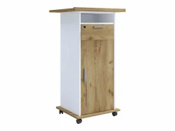 VCM Muebles Hifi Neta Blanco / Roble de miel 0