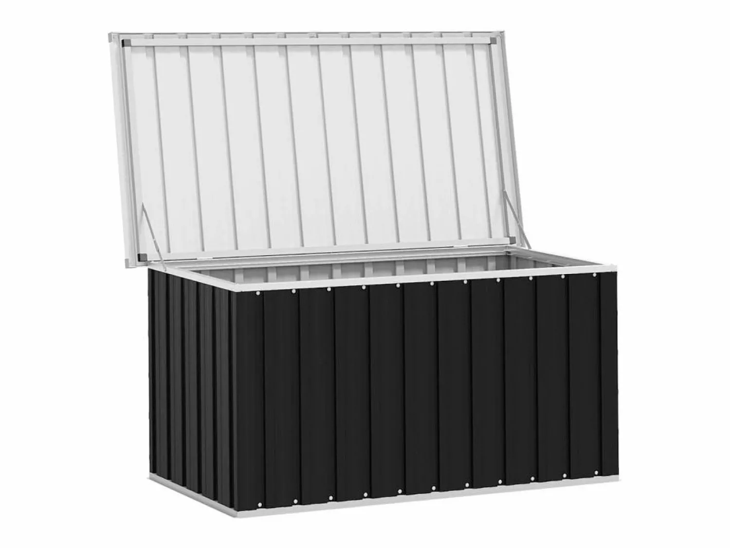Outlet Garden Furniture Nancy Caja de almacenaje para jardín 129x67x65 cm Gris antracita