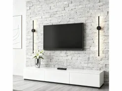NETTLIFE Aplique LED de interior - 60 cm - Lámpara de pasillo de diseño moderno - Blanco cálido 3000 K - Lámpara de cocina
