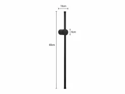 NETTLIFE Aplique LED de interior - 60 cm - Lámpara de pasillo de diseño moderno - Blanco cálido 3000 K - Lámpara de cocina
