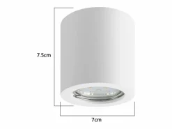 Sale Foco de techo redondo Gu10 de 40 W, montaje en superficie, moderno, de yeso Plafón
