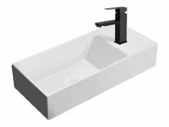 Discount Lavabo de baño Lavabo de encimera Cerámica - Lavabo cuadrado Lavabo