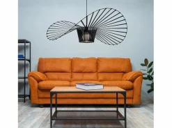 Discount NETTLIFE Lámpara Colgante Negra E27 Moderna Diam.60cm Diseño Sombrero Policarbonato Máx.40W para Salón Comedor Cocina, Sin Bombilla Negro