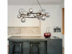 New Lámpara colgante para mesa de comedor - lámpara colgante para salón, lámpara colgante de 14 bombillas G9. Lámpara Suspendida