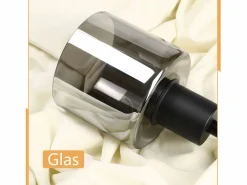 NETTLIFE Lámpara Colgante de Hierro Diam.11cm E27 Max.40w Vintage 1 Bombilla Lámpara de Lámpara Colgante Industrial Retro para Sala de Estar