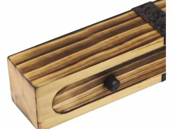 Hot NETTLIFE Lámpara colgante Comedor Mesa de comedor Madera vintage E27 Lámpara colgante 61 CM Industrial Marru00f3n