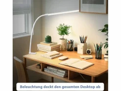 Discount Lámpara de escritorio con abrazadera LED blanca diurna, 3 temperaturas de color, 5 niveles de brillo, USB flexible, 5 W Lámpara De Escritorio