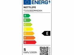 New NETTLIFE Lámpara de escritorio con abrazadera LED negra, 3 colores, 5 niveles de brillo, USB, 5 W, luz diurna, protección ocular, flexible. Negro