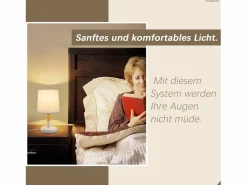 NETTLIFE Lámpara de Noche Juego de 2 Lámparas de Mesa Sala de Estar - Lámpara de Noche con Casquillo E27 de Madera Dormitorio