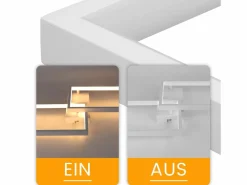 Hot Lámpara de Techo LED Metal 48W 80CM Lámpara de Salón Moderna Regulable con Diseño Rectangular para Dormitorio Infantil Plafón