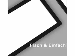 Sale NETTLIFE Lámpara de Techo LED 120x30CM 48W Panel Regulable con Control Remoto para Sala de Estar Moderna Oficina Cocina Pasillo Negro
