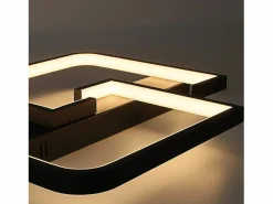 Clearance NETTLIFE Lámpara de techo LED 35W lámpara de salón negra regulable con mando a distancia lámpara de mesa de comedor de diseño moderno lámpara Negro