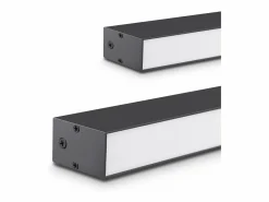 Online NETTLIFE Lámpara de Techo LED - Lámpara de Negra de 25 W Panel de lámpara Regulable de 80 cm de Largo con Control Remoto Moderno para de Dormitorio Negro